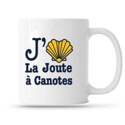 Mug avec le logo "J'aime la Joute à Canotes"